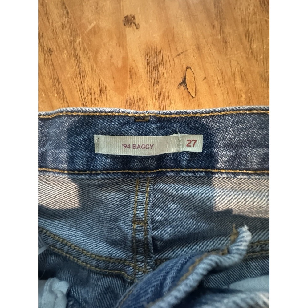 Levis Jeans Womens 27x31 '94 Baggy High Rise Relaxed Loose Straight Seamed 90s - Picture 4 of 10